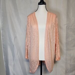 💘Red Camel Peach Color Womens Cardigan Size Medium